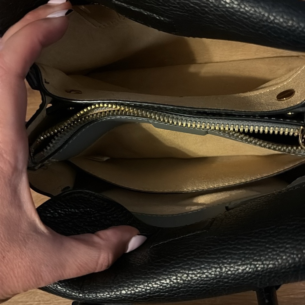 MCM Mini Black Satchel with Chain Strap - Picture 7 of 9